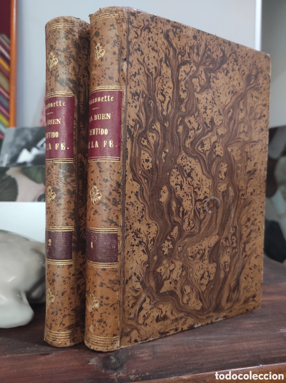 Antiquarische B&uuml;cher: 1878. EL BUEN SENTIDO DE LA FE , LAS OBJECIONES FILOS&Oacute;FICAS Y CIENT&Iacute;FICAS. 2 tomos