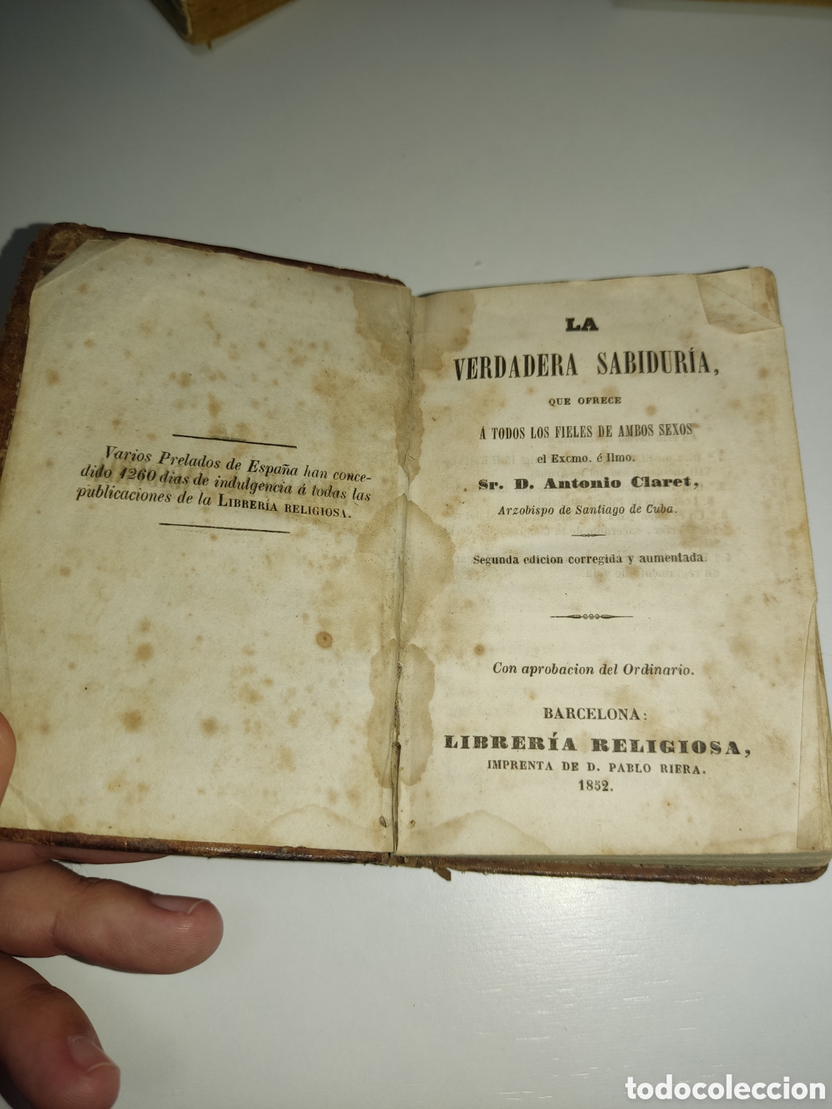 Libros antiguos: Libro La verdadera sabidur&iacute;a 1852 - Foto 4