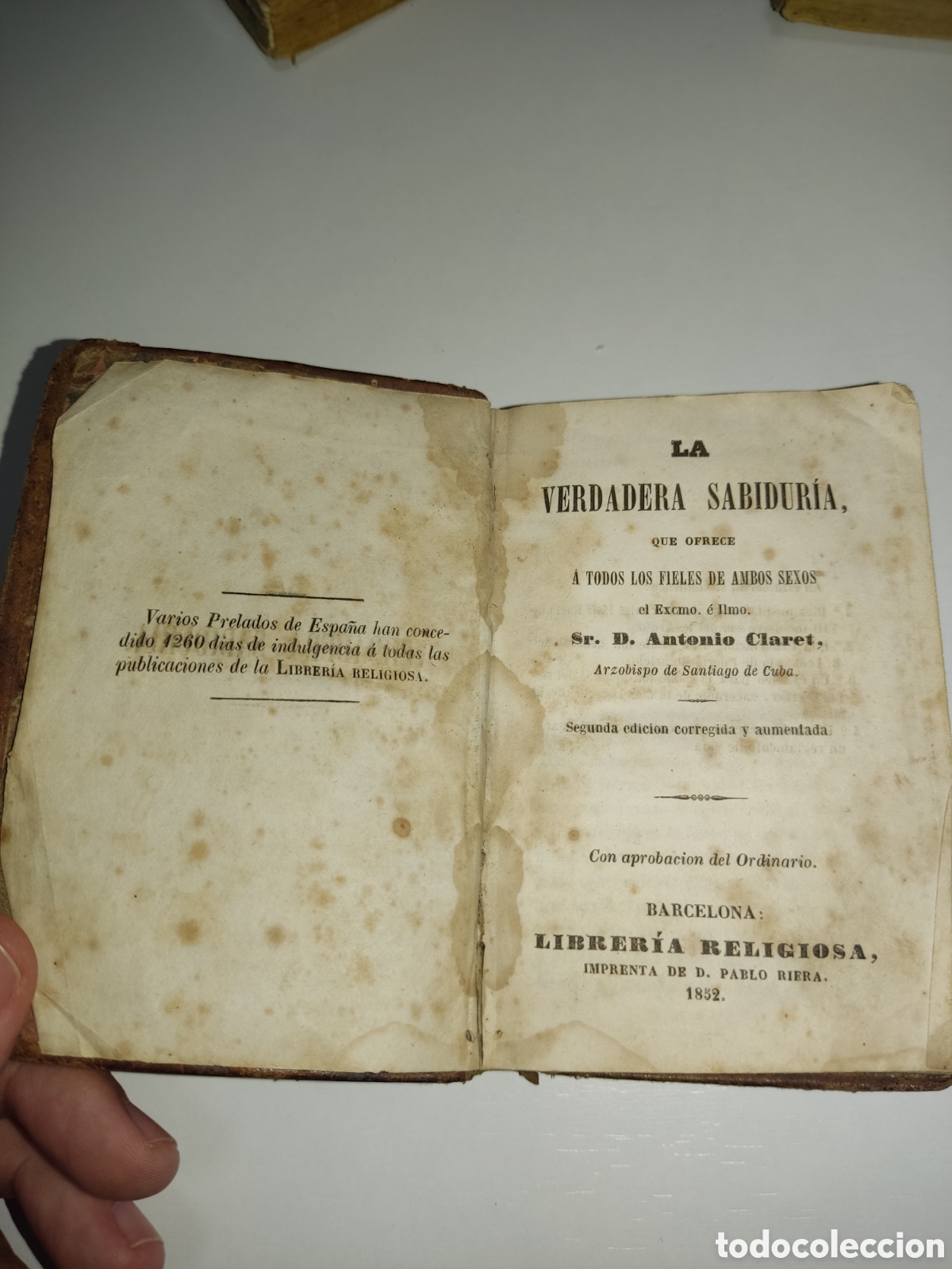Libros antiguos: Libro La verdadera sabidur&iacute;a 1852 - Foto 5