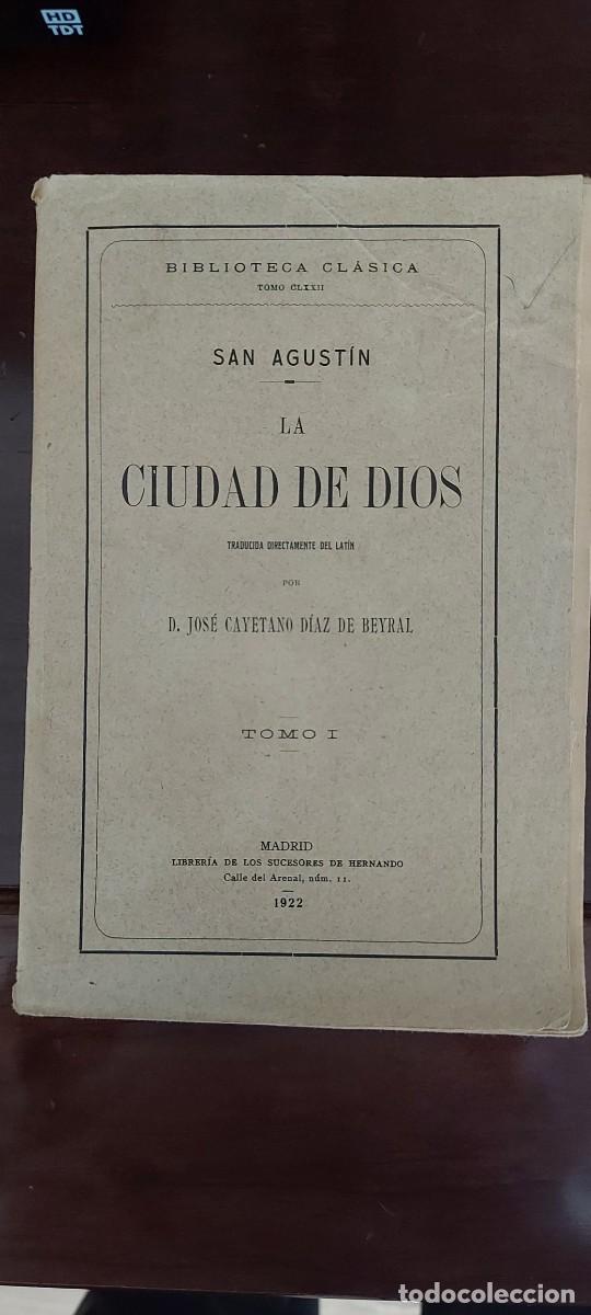 Libros antiguos: La ciudad de Dios - Foto 1
