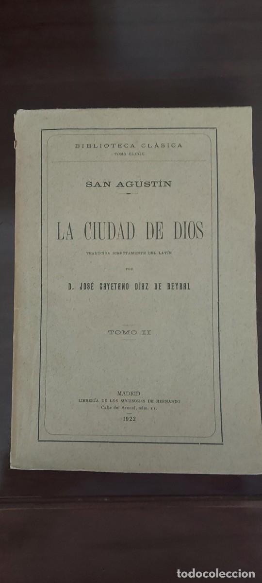 Libros antiguos: La ciudad de Dios - Foto 1