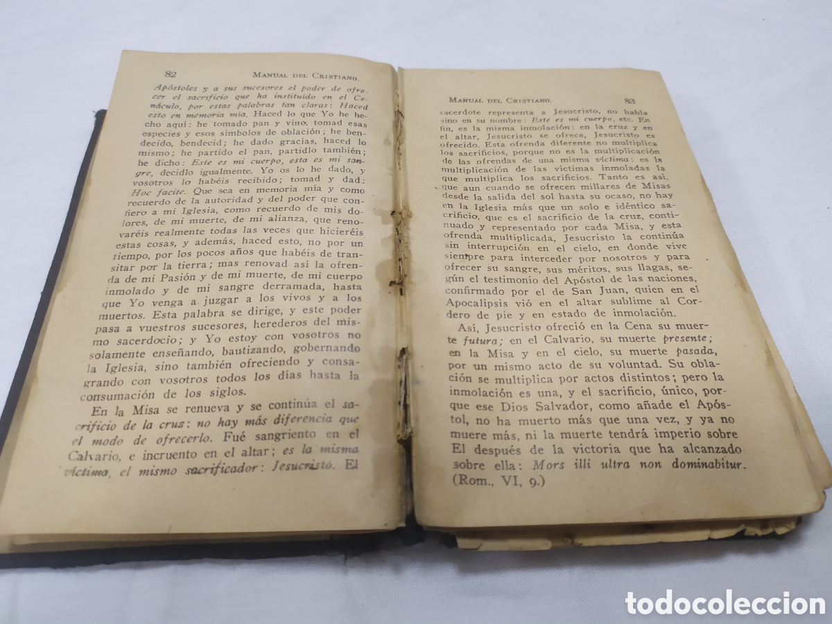 Libros antiguos: Manual del cristiano - Foto 3