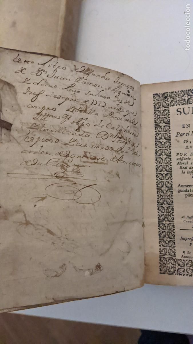Libros antiguos: SUMA MORAL ESCRITA 1722 - Foto 2