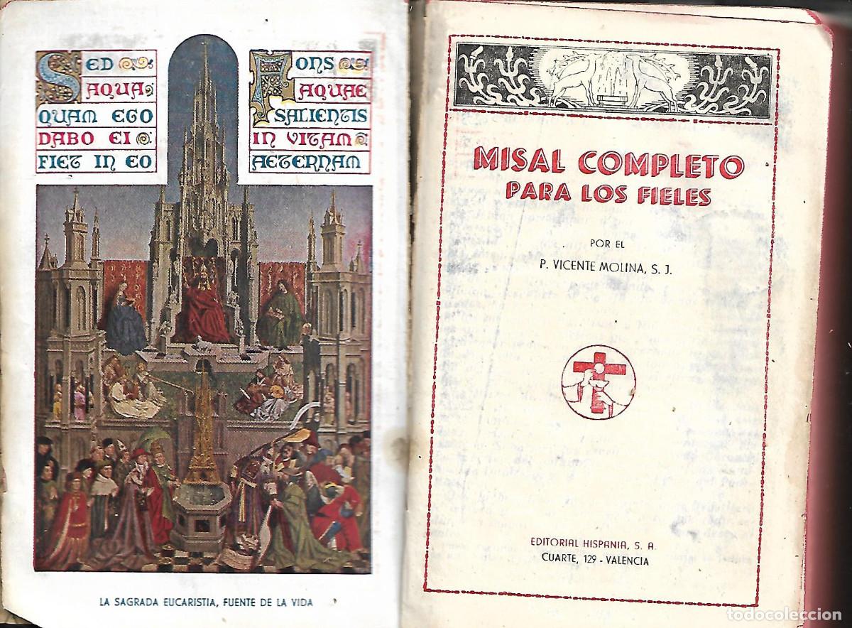 Libros antiguos: MISAL COMPLETO 1373 PAGINAS