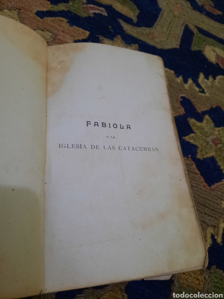 Libros antiguos: FABIOLA. IGLESIA DE LAS CATACUMBAS - Foto 2
