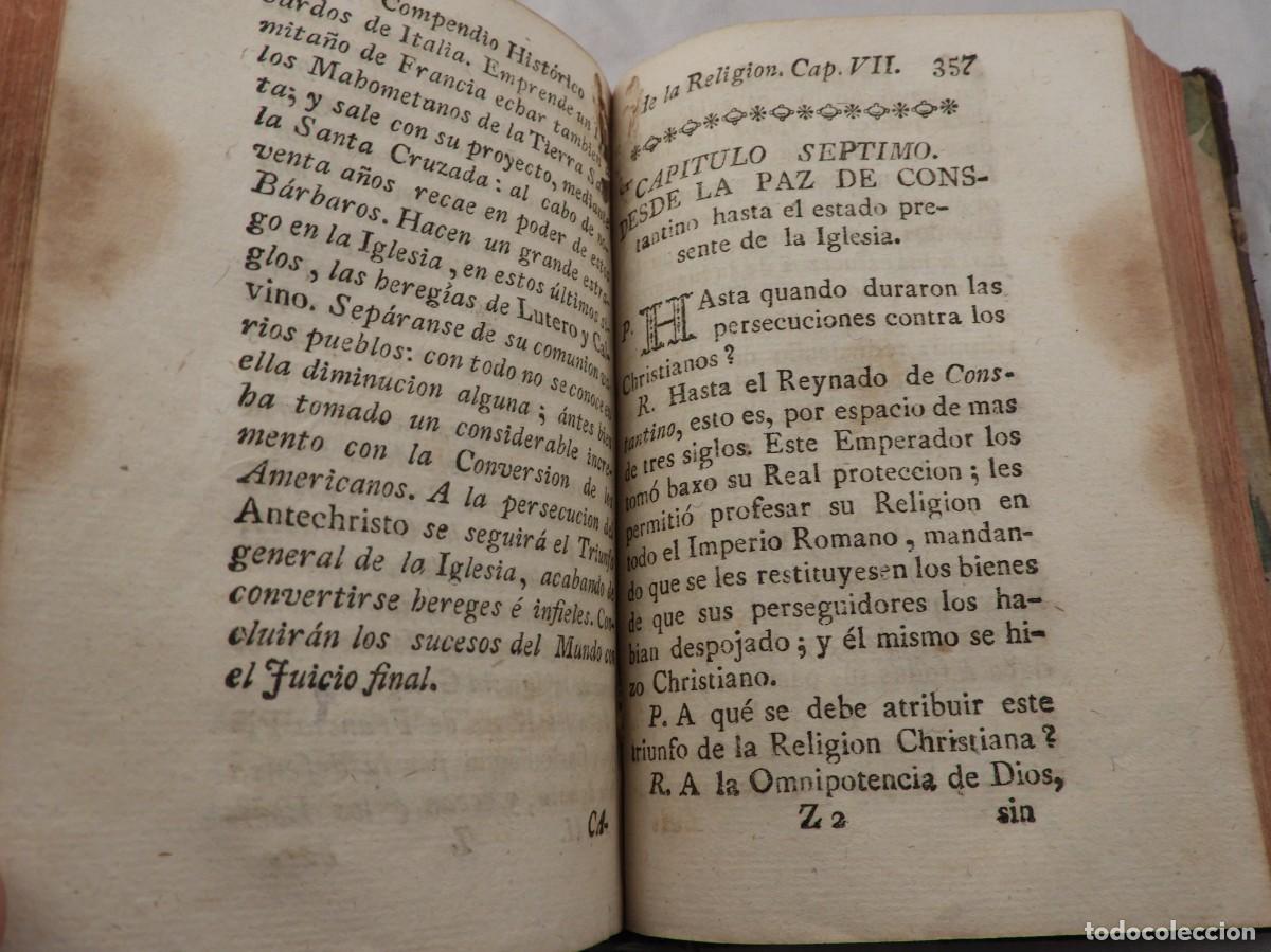 Libros antiguos: LIBRO COMPENDIO DE LA RELIGION TOMO 2 SIGLO XVIII - Foto 4