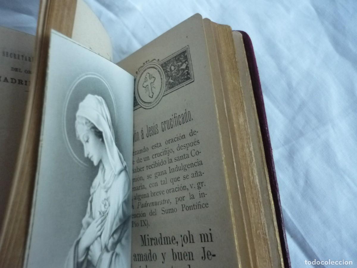 Libros antiguos: Luz espiritual Devocionario 1910, con estampas - Foto 12