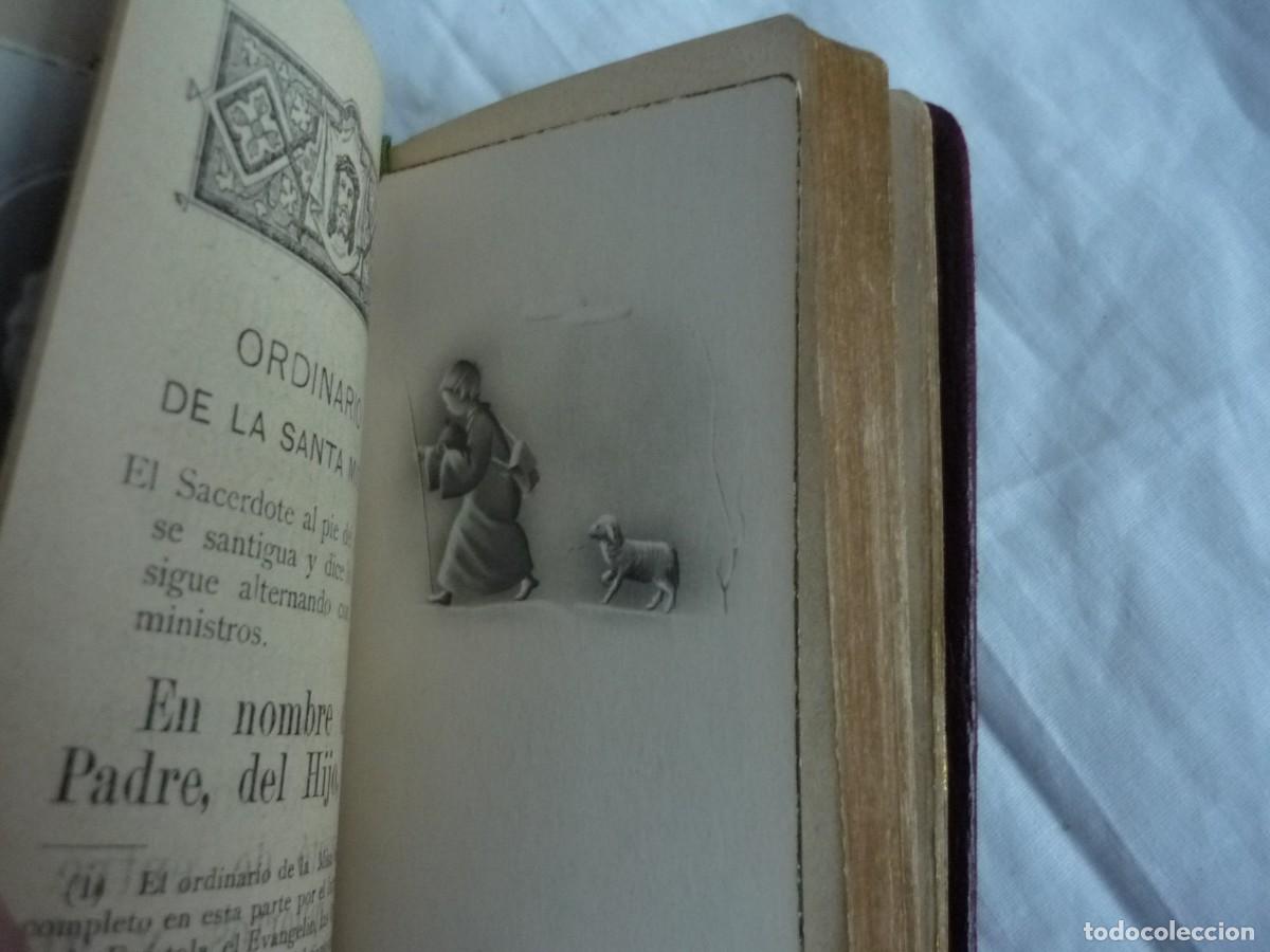 Libros antiguos: Luz espiritual Devocionario 1910, con estampas - Foto 13