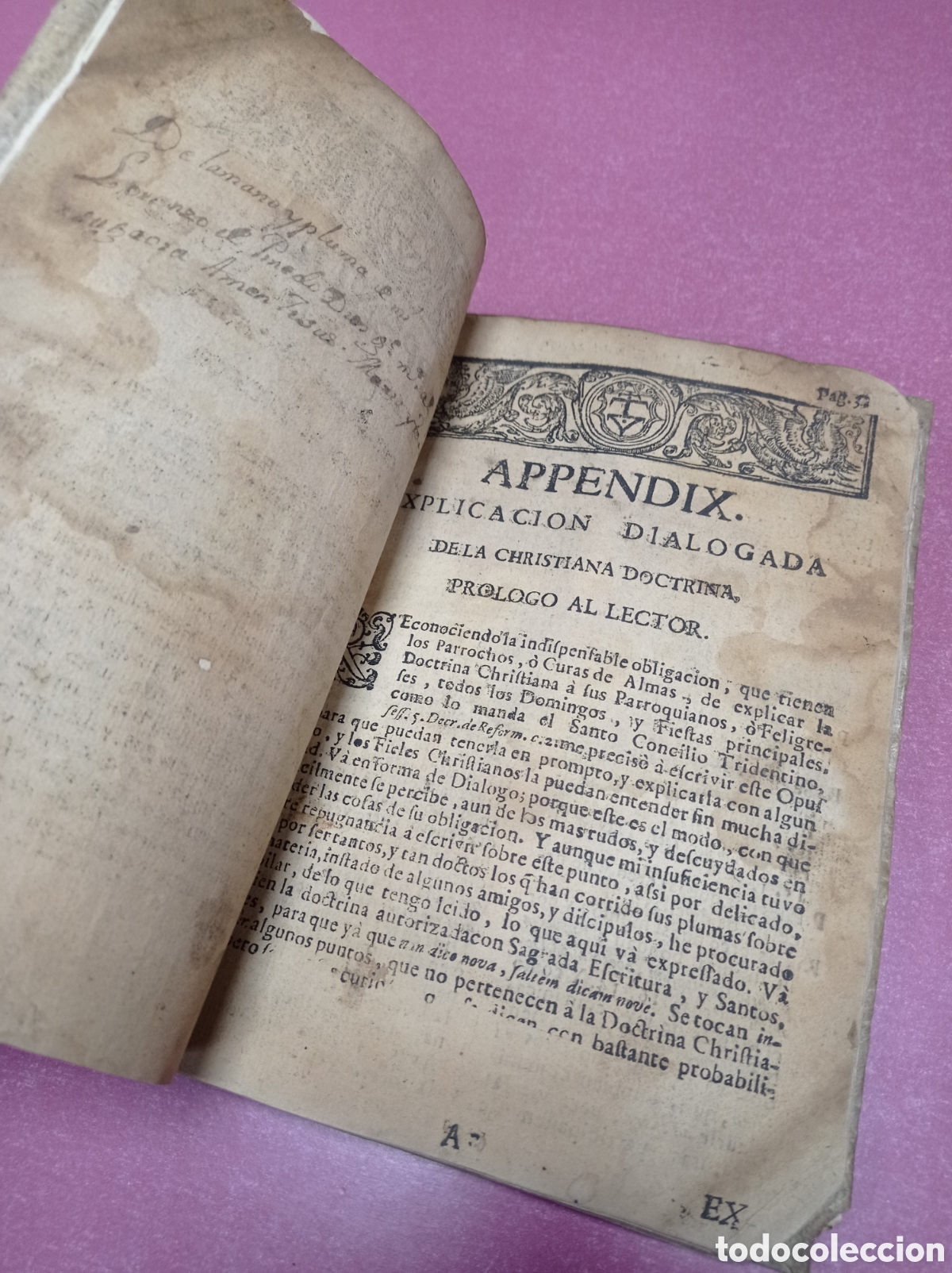 Libros antiguos: Appendix tercera edici&oacute;n a&ntilde;o de 1741 - Foto 6