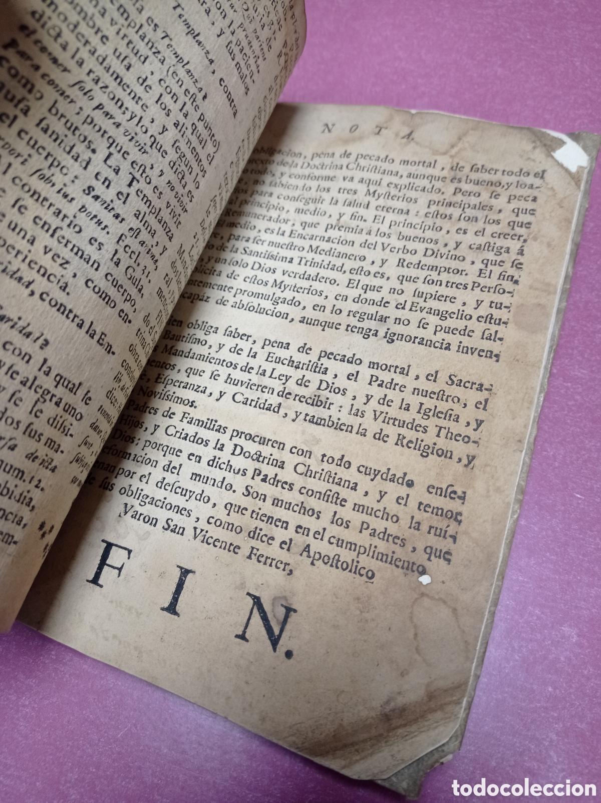 Libros antiguos: Appendix tercera edici&oacute;n a&ntilde;o de 1741 - Foto 8