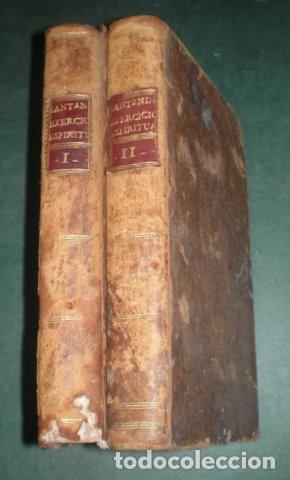 Libri antichi: Miguel de Santander: Exercicios espirituales para los sacerdotes. 2 vols. 1804. Segunda edici&oacute;n