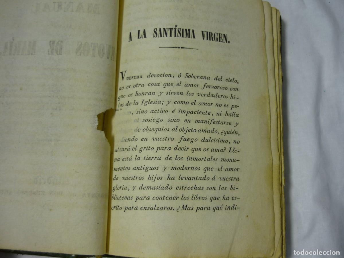 Libros antiguos: Manual de los devotos de Mar&iacute;a 1840 - Foto 9
