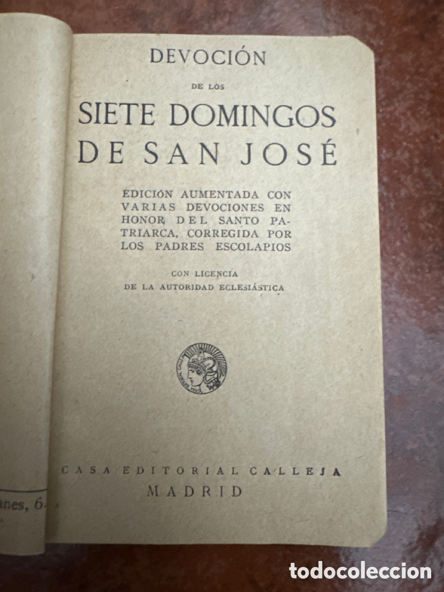 Libros antiguos: Devoci&oacute;n de los siete domingos de San Jos&eacute; - Foto 1
