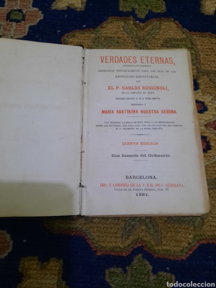 Libros antiguos: Verdades eternas - Foto 1