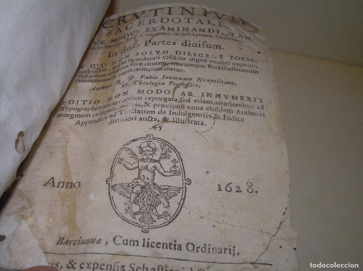 Libros antiguos: LIBRO TAPAS DE PERGAMINO A&Ntilde;O....1628. - Foto 1