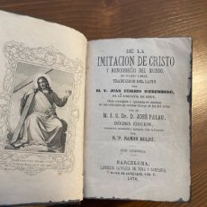 Libros antiguos: 1876 DE LA IMITACIÓN DE CRISTO Y MENOSPRECIO DEL MUNDO. Lote 385627984