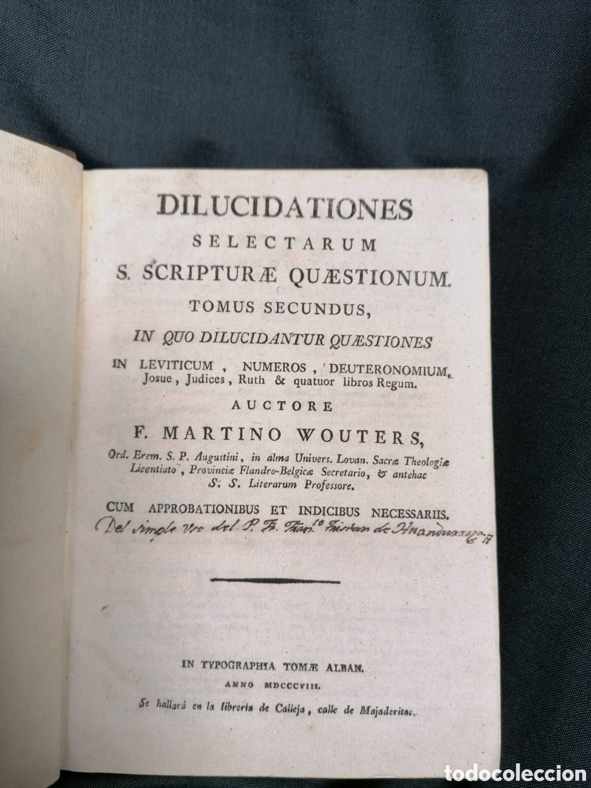 Libros antiguos: Dilucidationes, a&ntilde;o 1808 - Foto 4