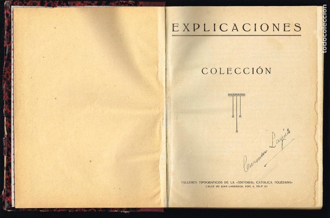 Libros antiguos: EXPLICACIONES - COLECCI&Oacute;N - Foto 2
