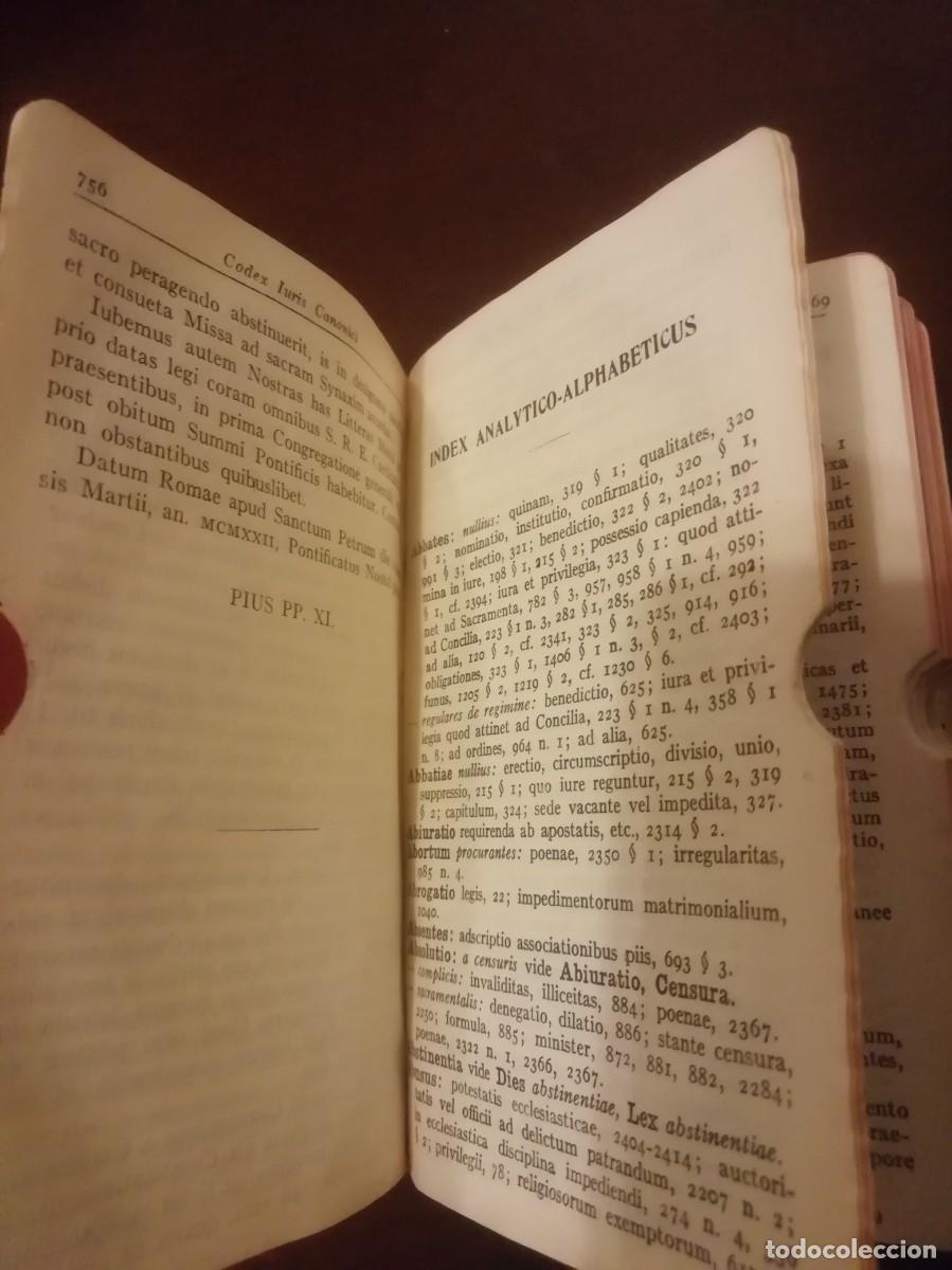 Libros antiguos: CODEX IURIS CANONICI - Foto 5