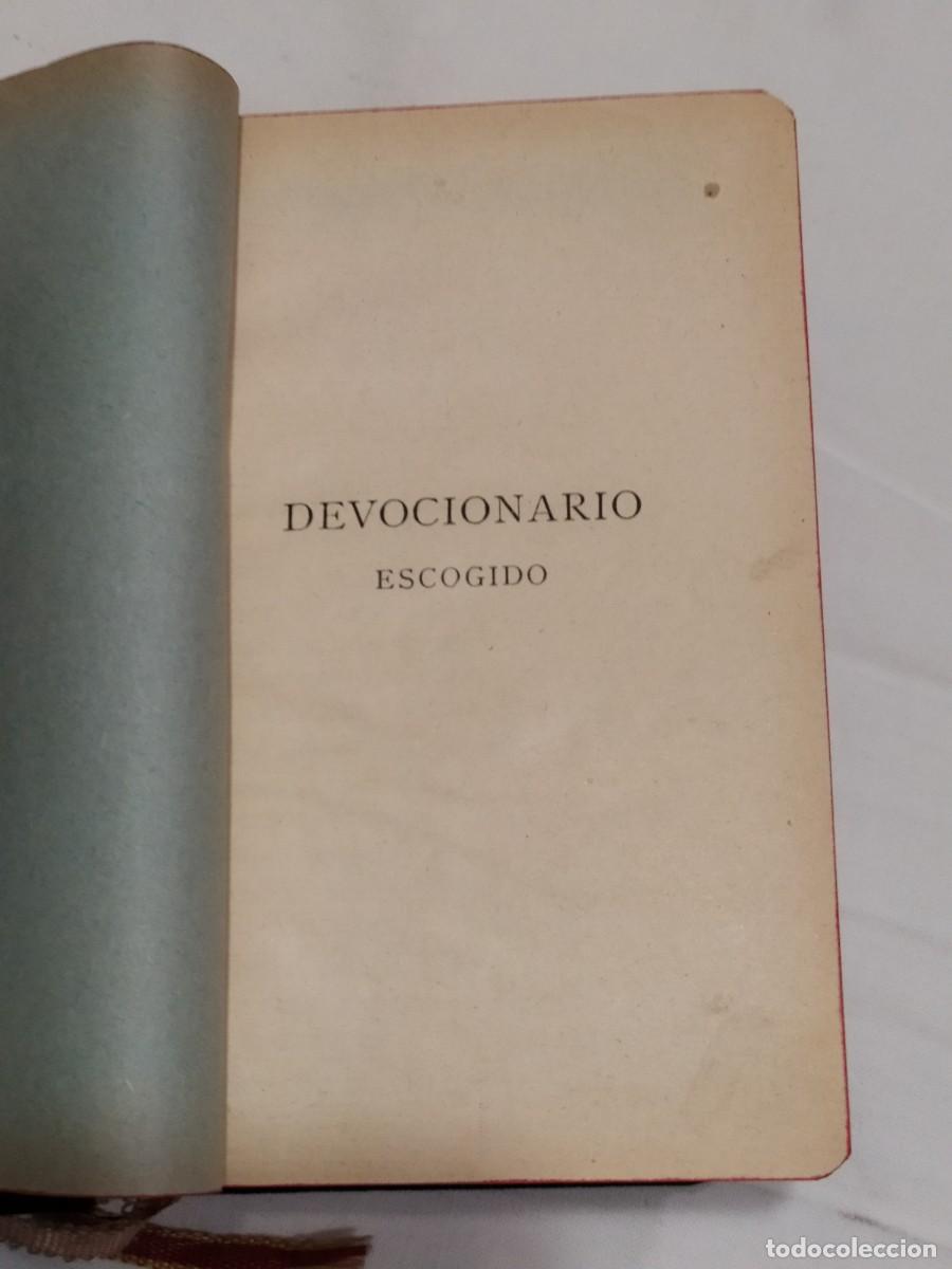 Libros antiguos: DEVOCIONARIO ESCOGIDO - Foto 3
