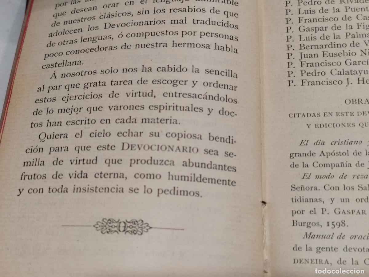 Libros antiguos: DEVOCIONARIO ESCOGIDO - Foto 8