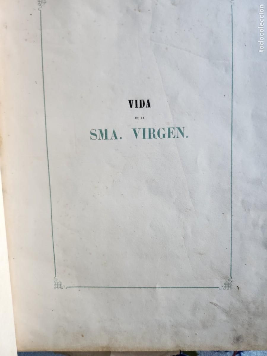 Libros antiguos: VIDA DE LA SAM. VIRGEN - Foto 2