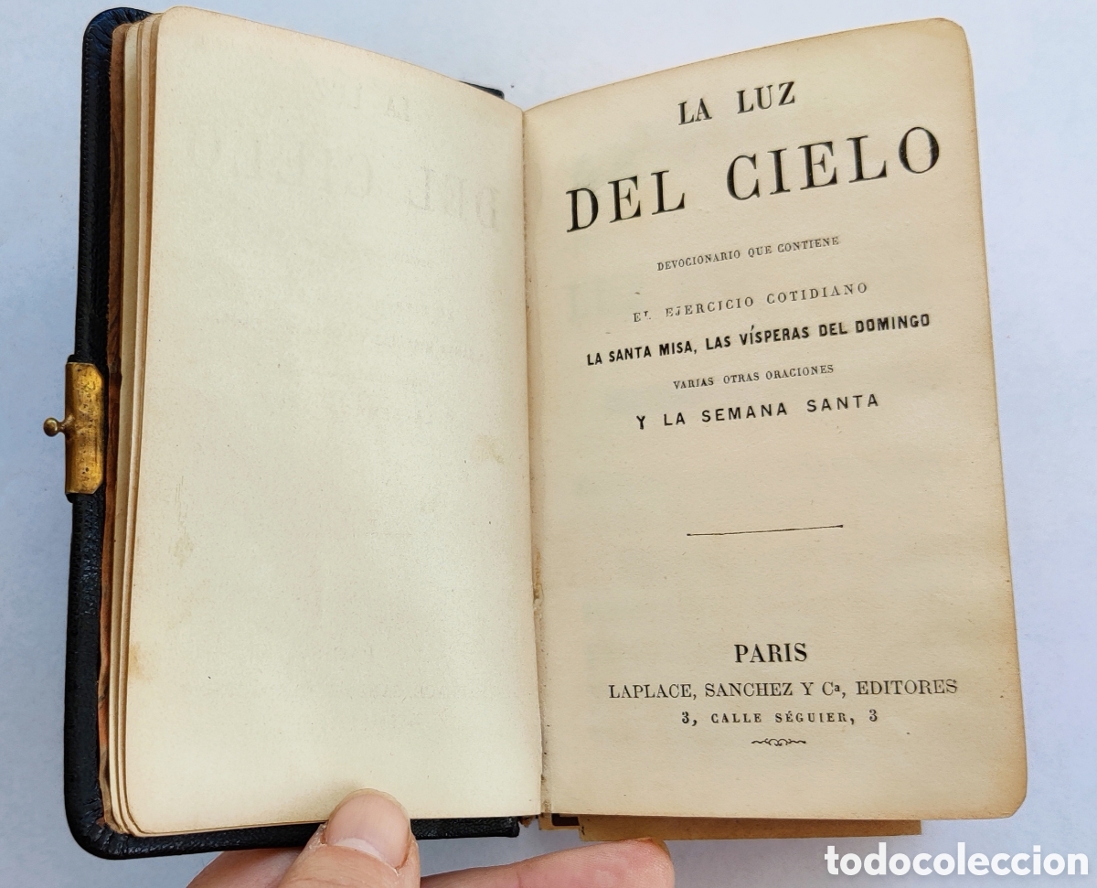 Libros antiguos: Libro Devocionario La Luz del Cielo - Foto 2