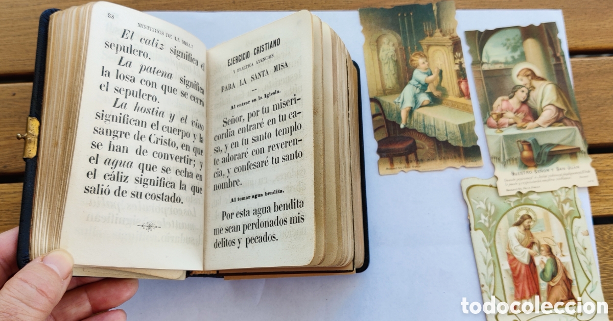 Libros antiguos: Libro Devocionario La Luz del Cielo - Foto 5
