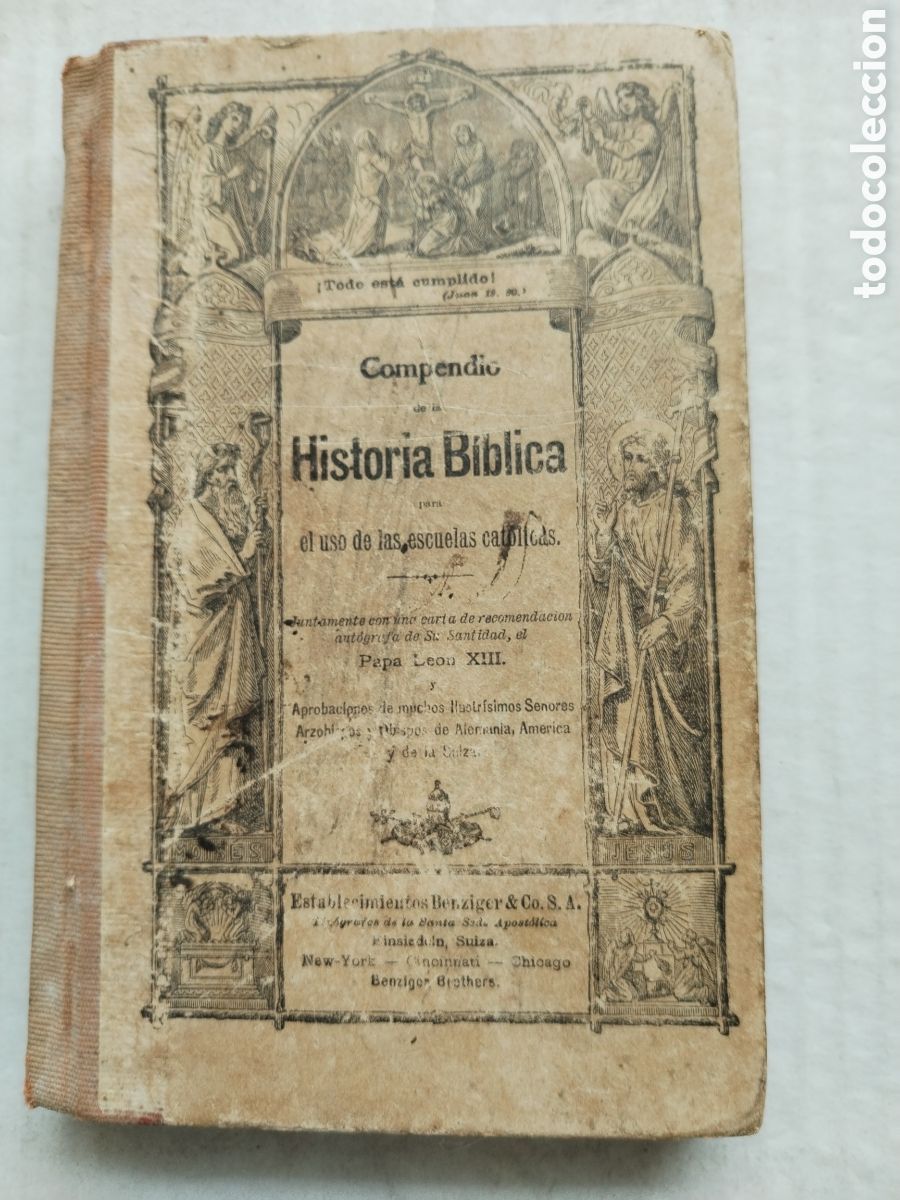 Libros antiguos: COMPENDIO DE LA HISTORIA BIBLICA - Foto 1