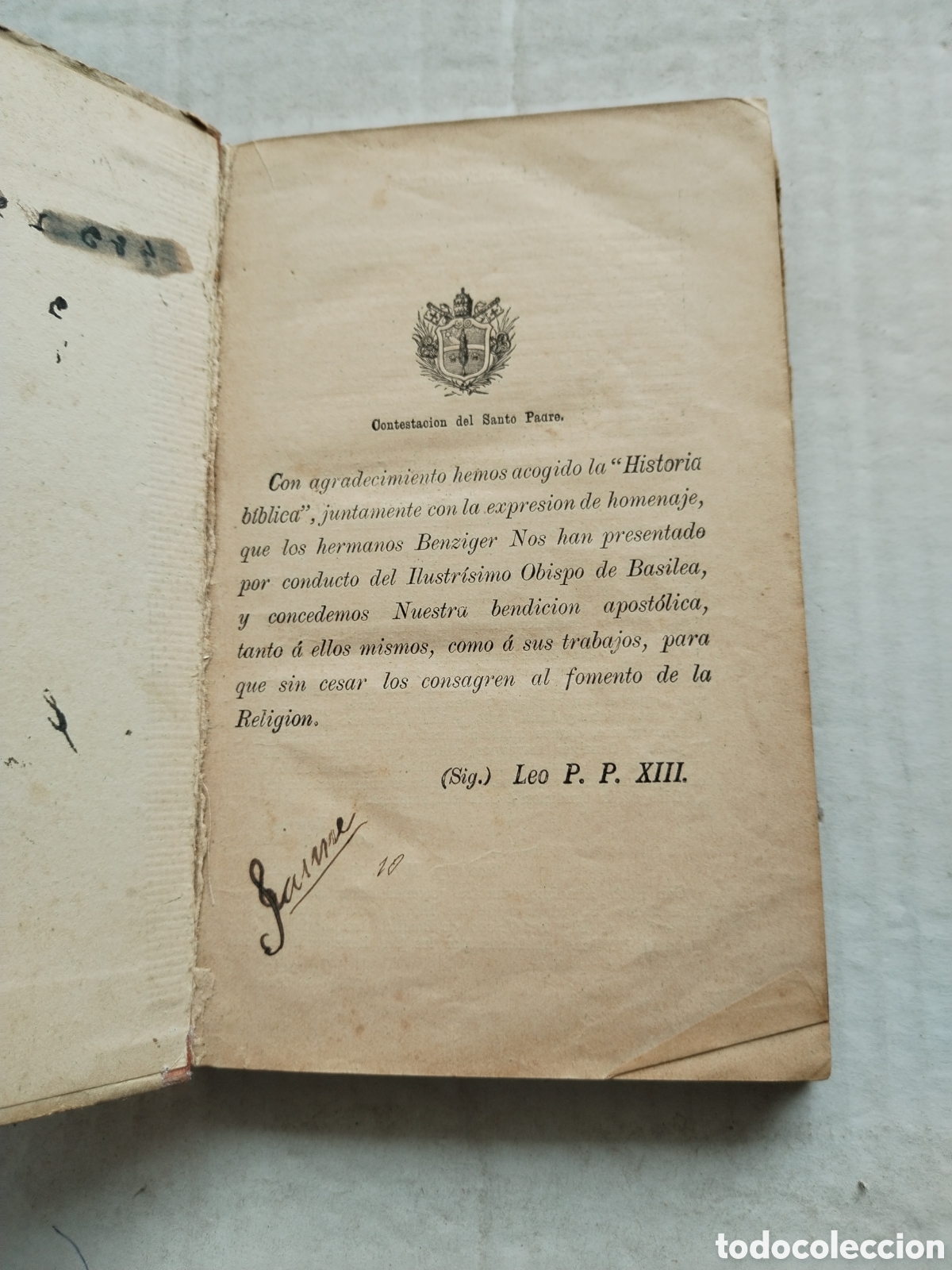 Libros antiguos: COMPENDIO DE LA HISTORIA BIBLICA - Foto 2