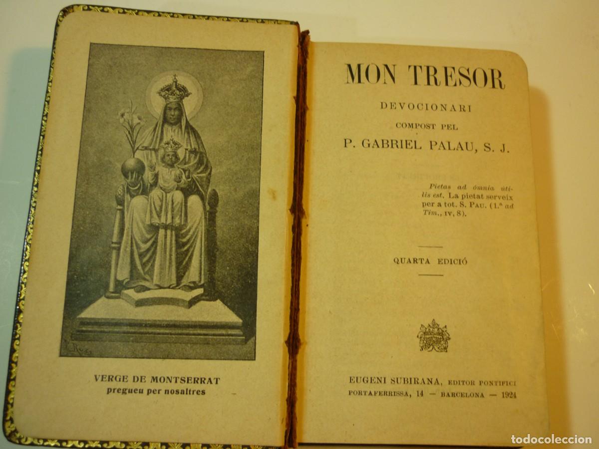 Libros antiguos: DEVOCIONARIO MON TRESOR- 1924 - Foto 4