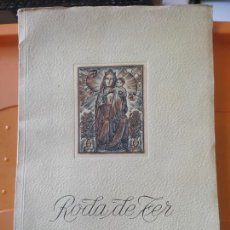 Libros antiguos: RODA TER MARE DEU DEL SOL DEL PONT 1954 CENTENARIO VIRGEN LIBRO 32 X 22,8 CMS CASTELLANO CATALAN. Lote 402910559