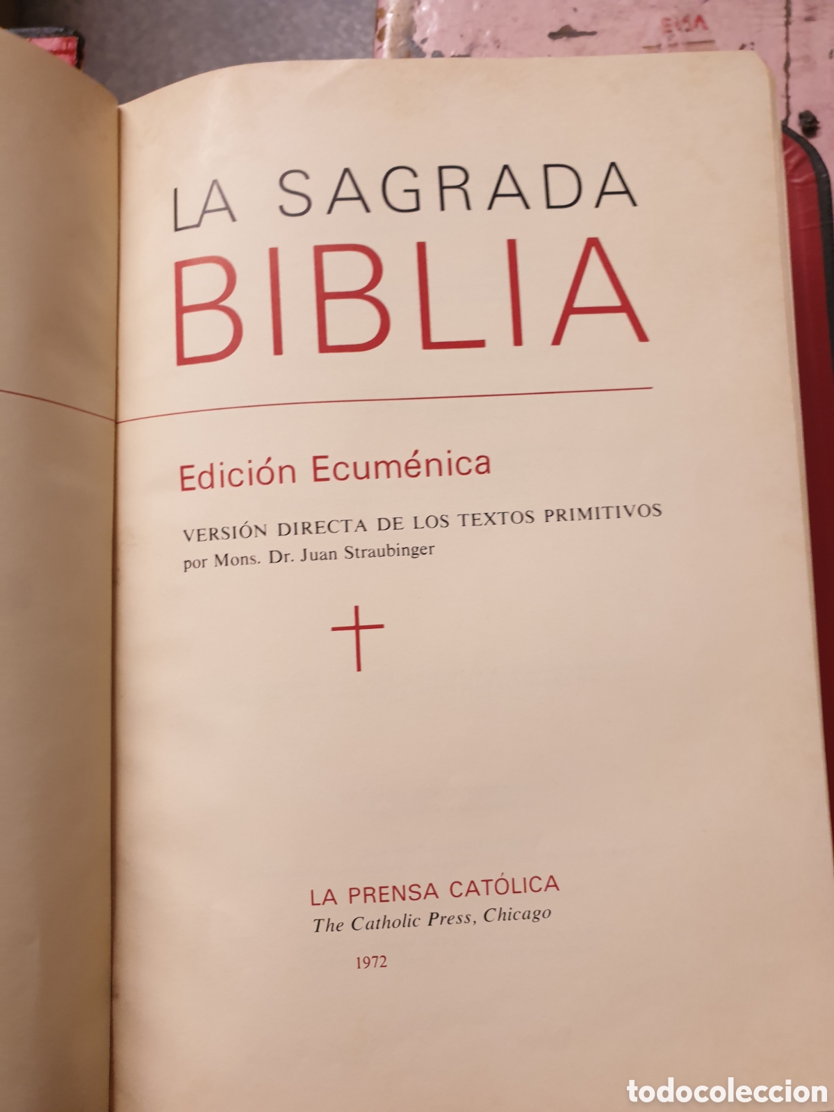 Libros antiguos: Sagrado Biblia - Foto 2