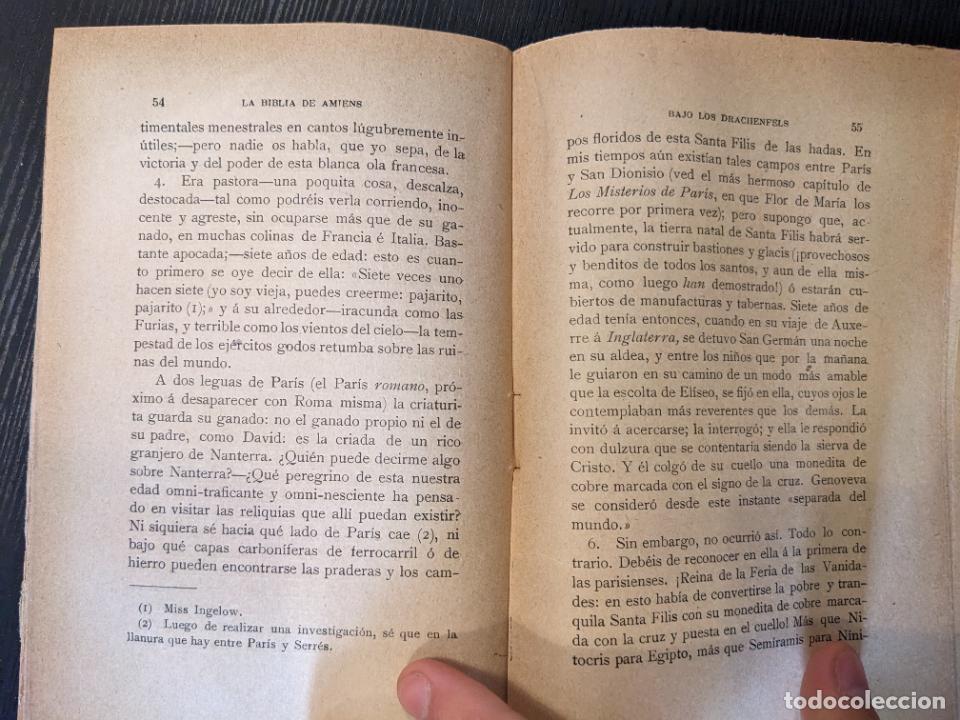 Libros antiguos: La biblia de Amiens - Ruskin - Foto 3