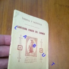 Libros antiguos: 1935 SANTISIMA VIRGEN DEL CARMEN VISITA Y NOVENA BUEGOS MONTE CARMELO 48PG 14CM U66