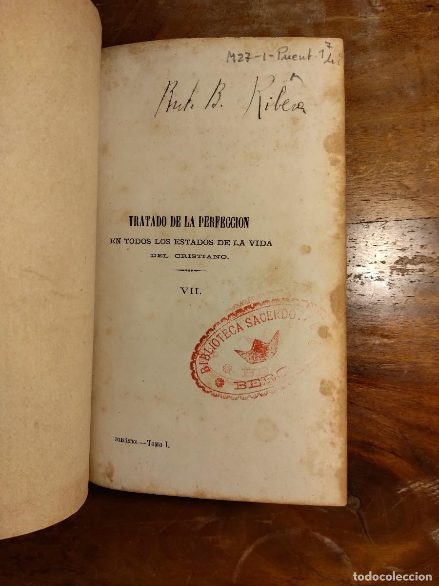 Libros antiguos: Tratado de la perfecci&oacute;n 1873 - Foto 4