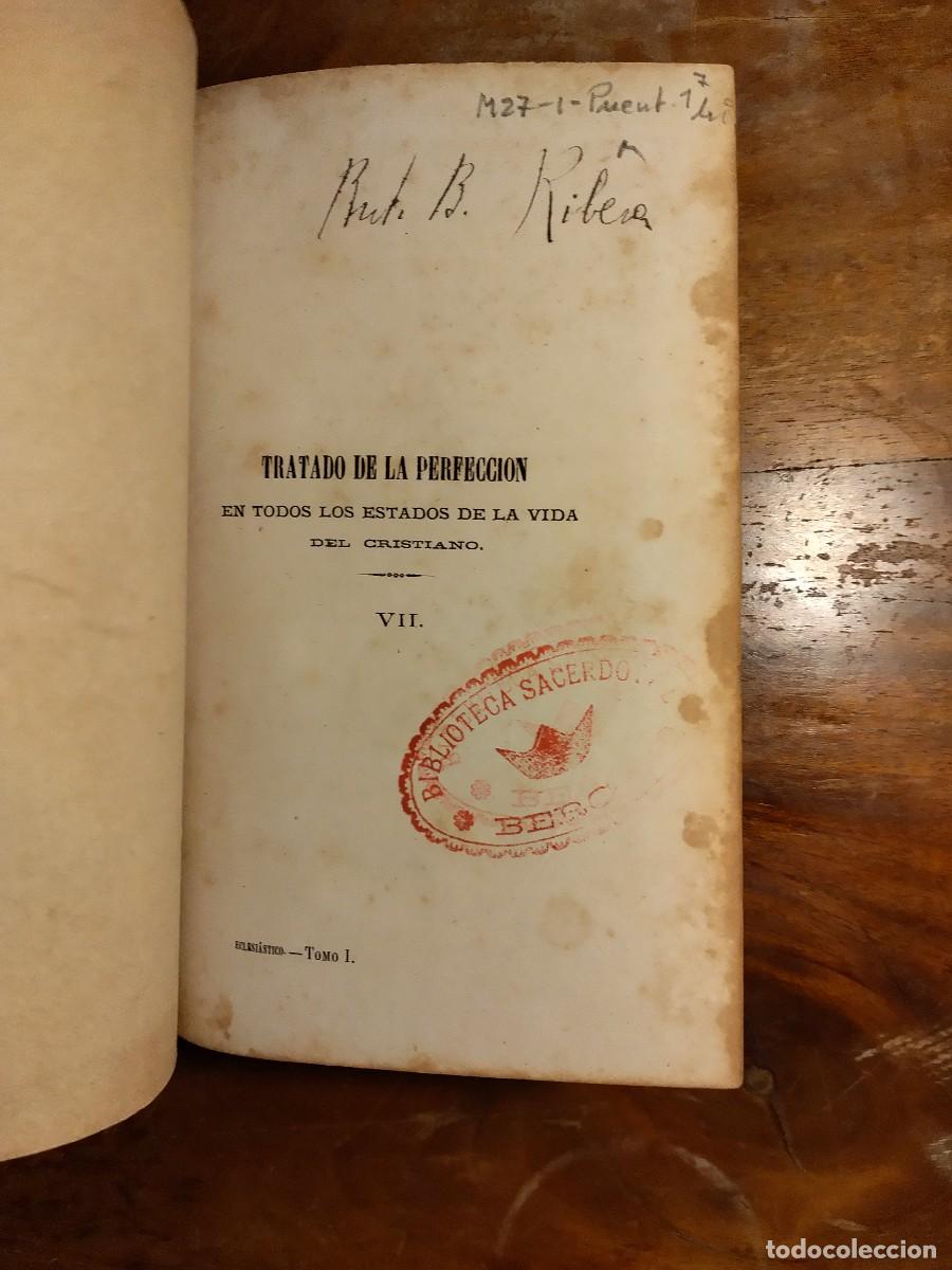 Libros antiguos: Tratado de la perfecci&oacute;n 1873 - Foto 5