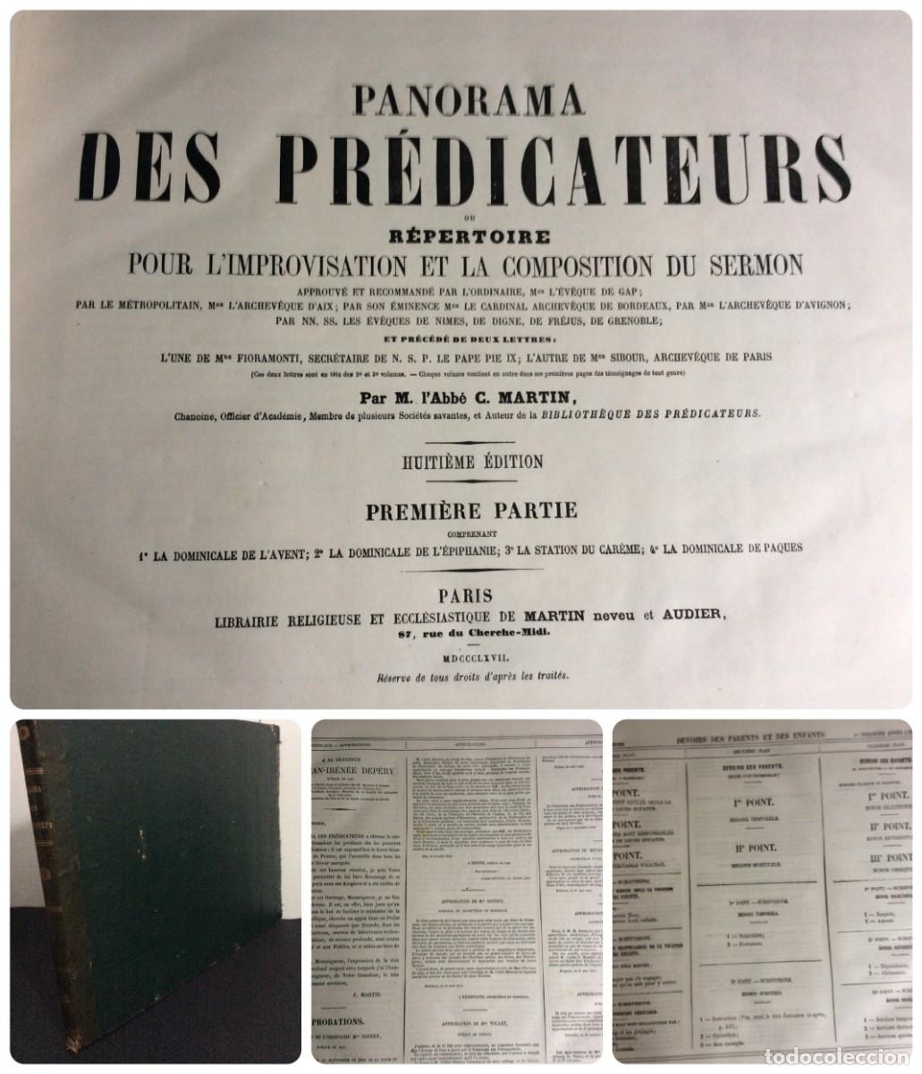Livres anciens: PANORAMA DES PREDICATEURS, OU REPERTOIRE POUR L'IMPROVISATION ...1867