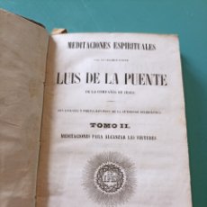 Libros antiguos: MEDITACIONES DEL VENERABLE PADRE LUIS DE LA FUENTE. BARCELONA 1856