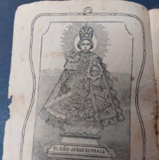 Libros antiguos: NOVENA AL NIÑO JESÚS DE PRAGA.- 1908 - VALENCIA