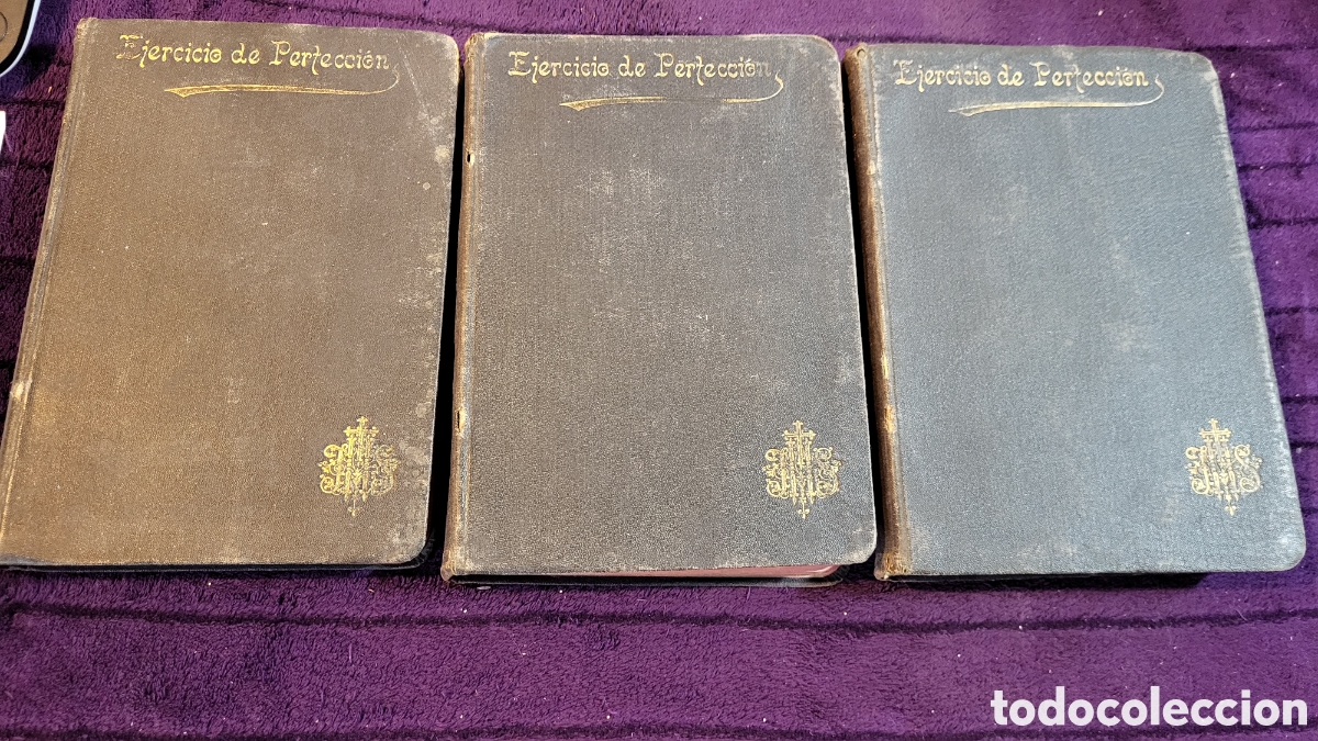 Libri antichi: Libros Ejercicio de la Perfecction Virtudes Religiosas tomo l-ll-lll 1898