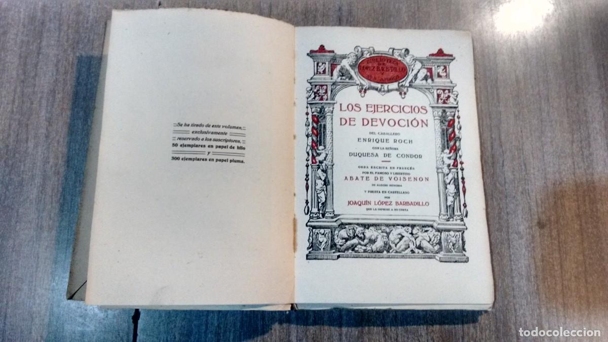 Libros antiguos: ABATE DE VOISENON - LOS EJERCICIOS DE DEVOCION - Foto 5
