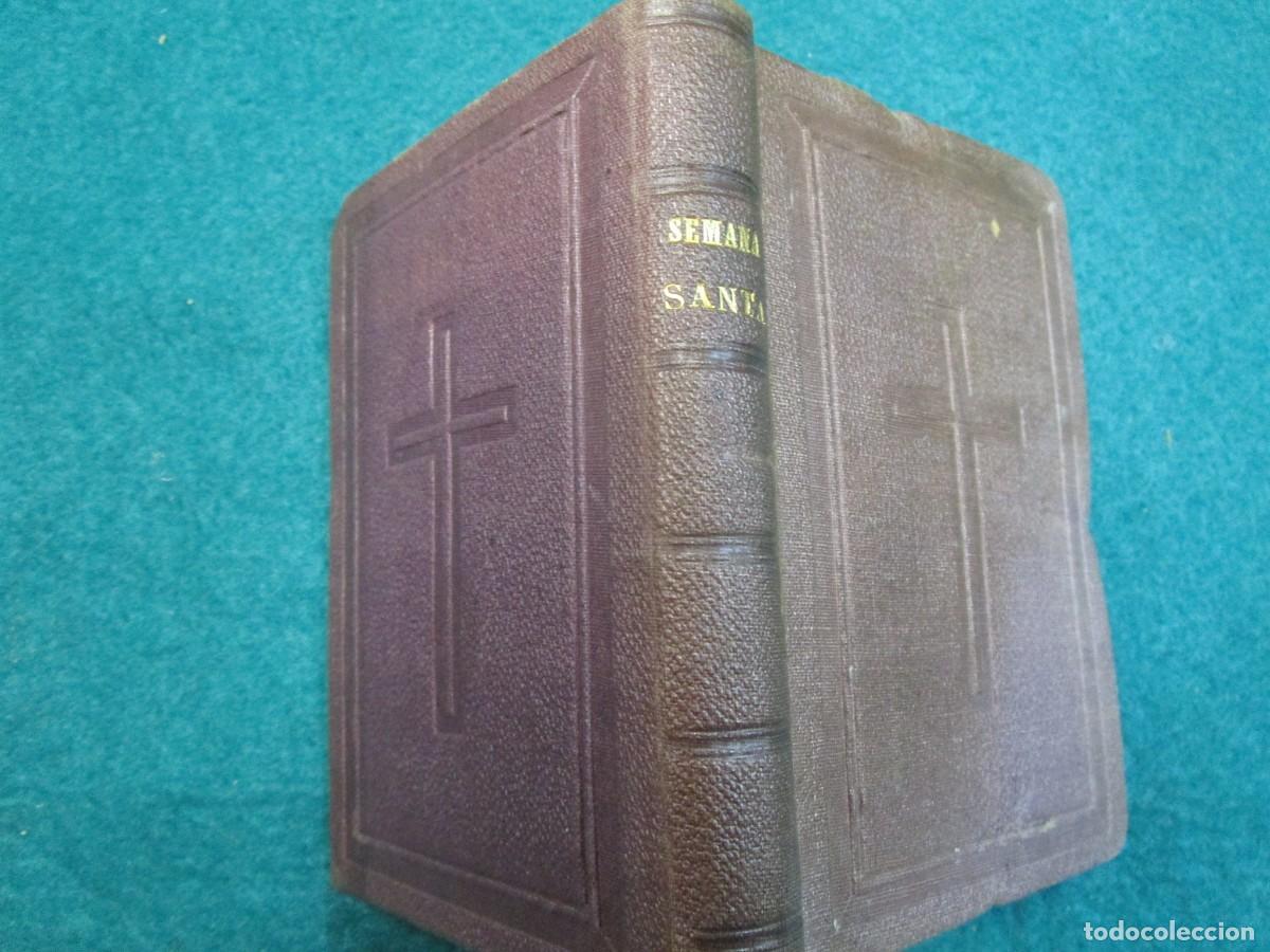 Libros antiguos: Breviario devocionario - El cristiano en el templo durante la Semana Santa -Madrid 1863 ilustrado. +