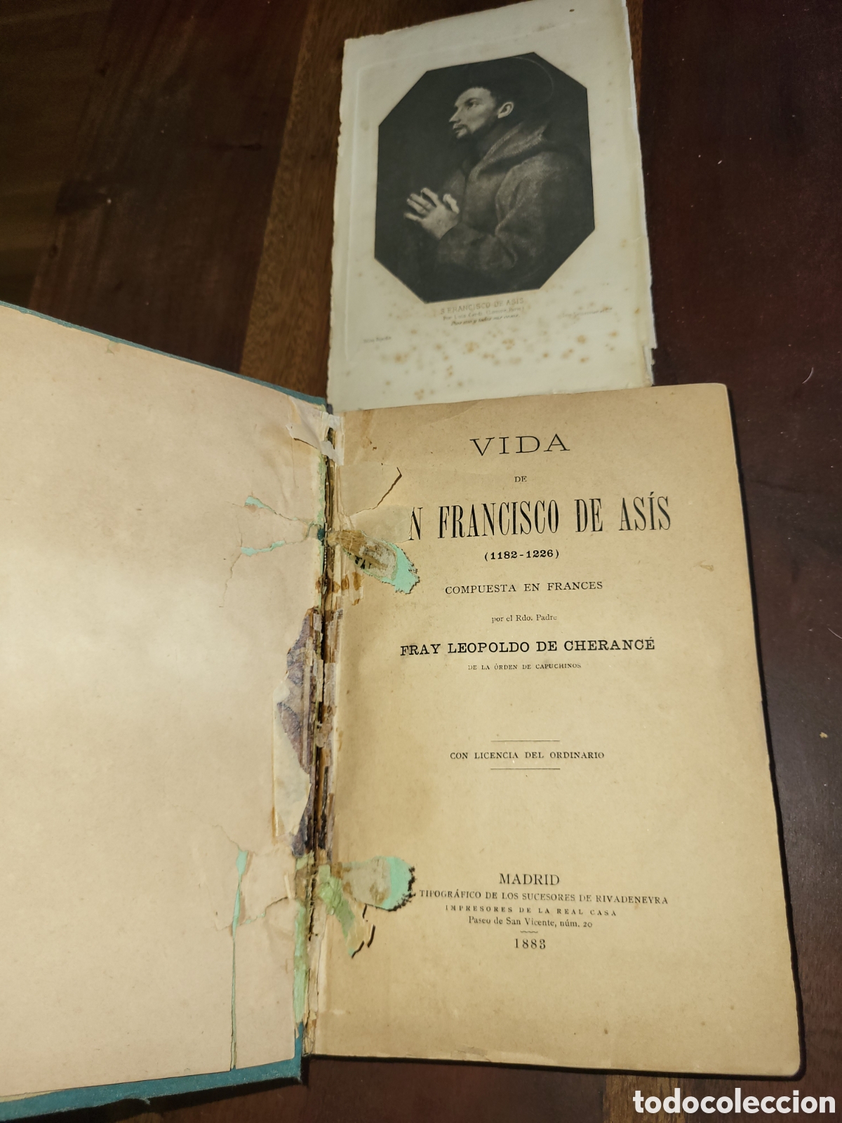 Libros antiguos: Vida de San Francisco de As&iacute;s 1883 - Foto 3