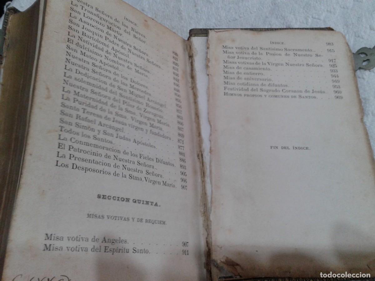 Libros antiguos: EUCOLOGIO ROMANO 1879, B18 - Foto 13