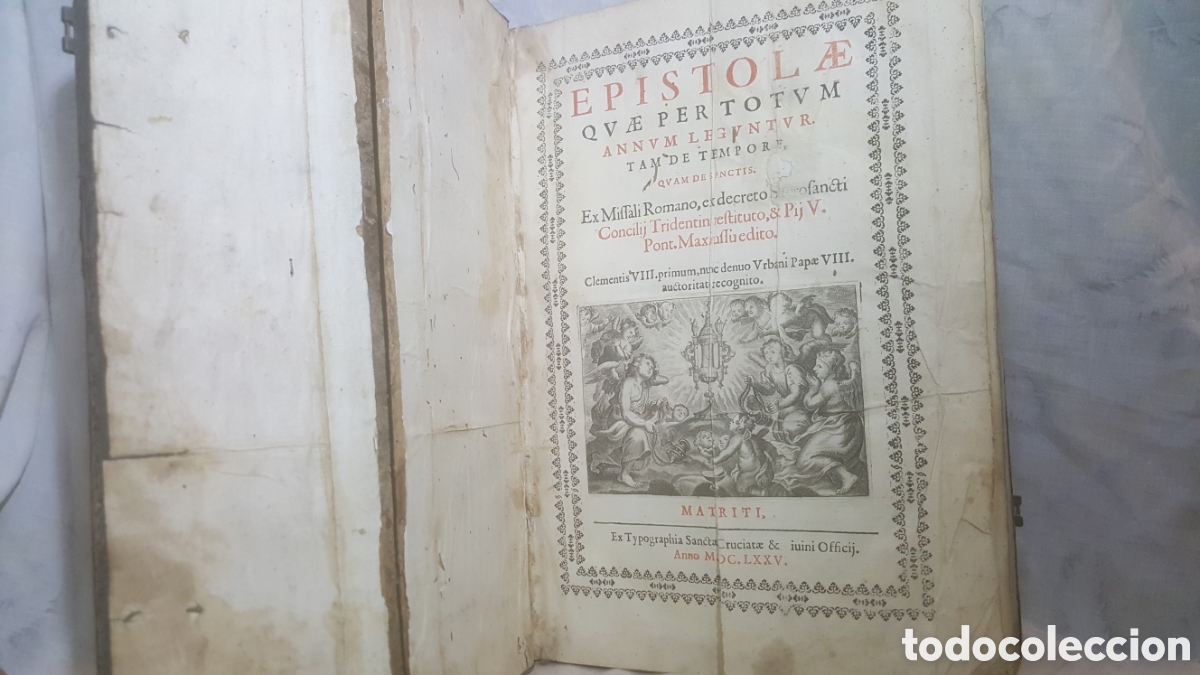 Libros antiguos: 1675, EPISTOLAE QVAE PER TOTVM CON TAPA DE PIEL Y MADERA