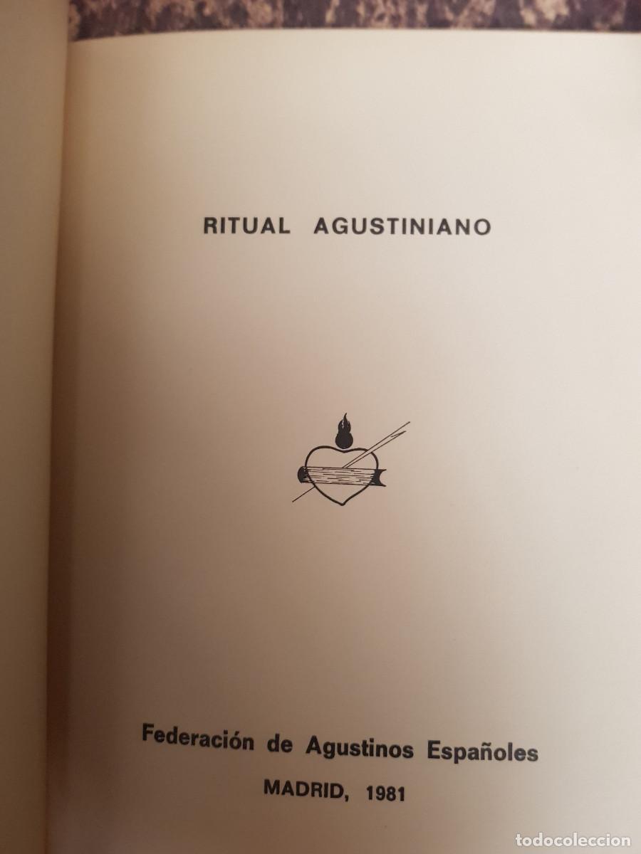 Old books: RITUAL AGUSTINIANO-A&Ntilde;O-1981