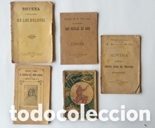 Libros antiguos: LOTE DE 5 NOVENAS - Foto 1