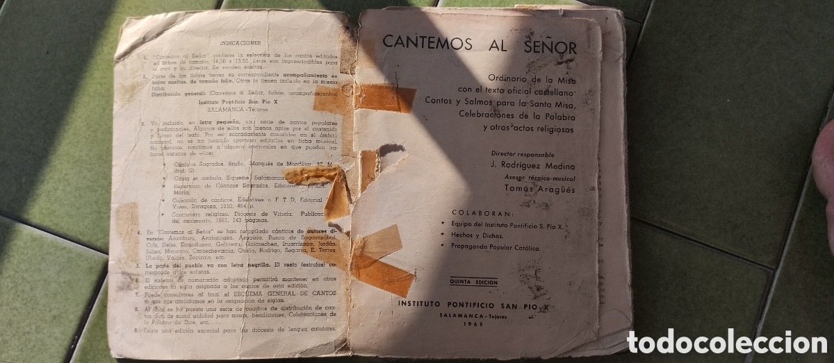 Libros antiguos: CANTEMOS AL SE&Ntilde;OR 1965. 5 edicion - Foto 5
