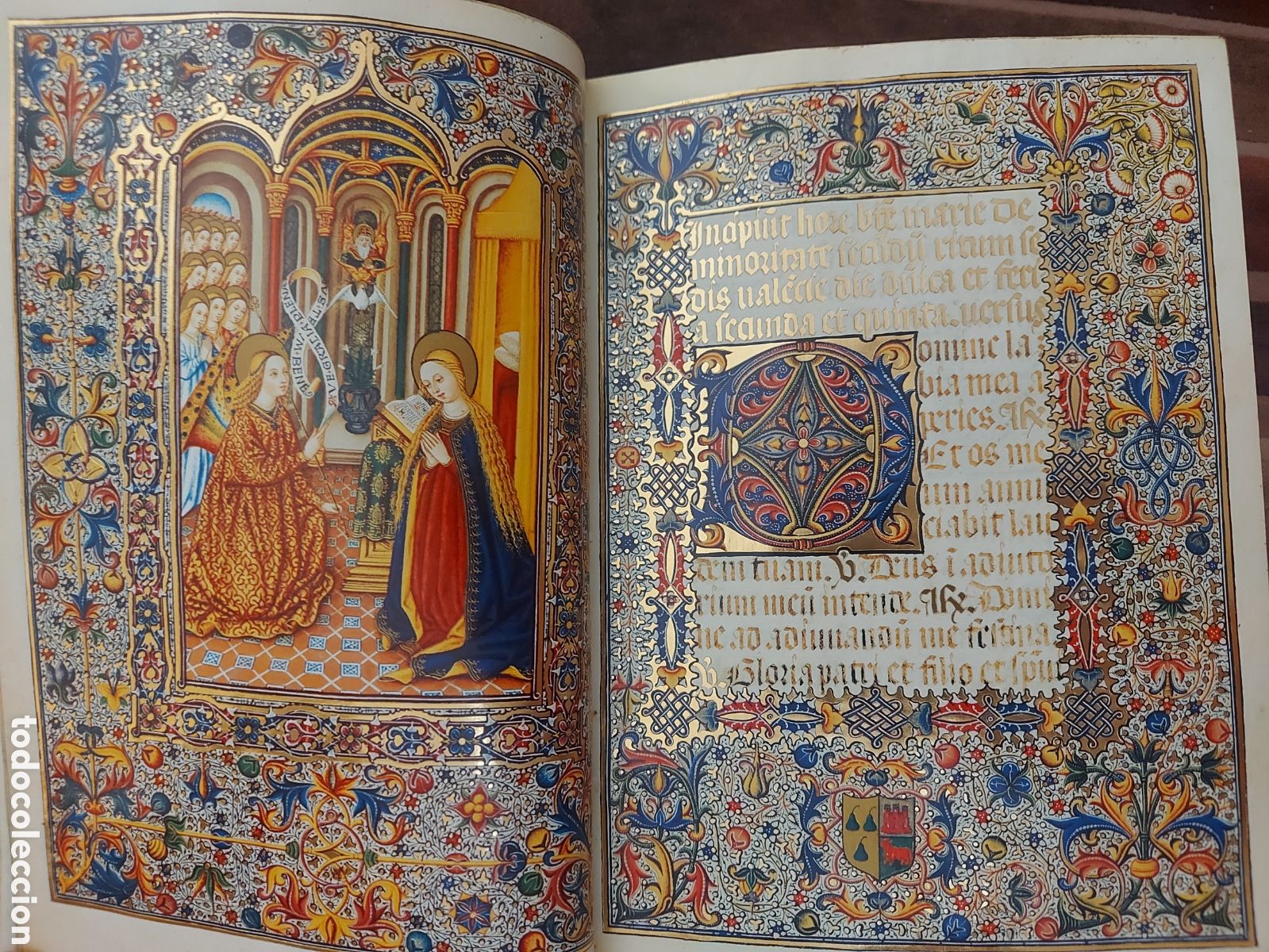 Libros antiguos: Libro de Horas del Marqu&eacute;s de Dos Aguas. 2VOL. FACSIMIL - Foto 4